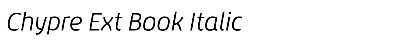 Chypre Ext Book Italic